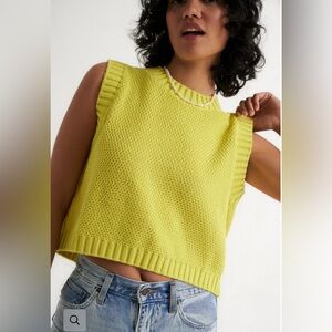 Callahan Melanie Open Back Top- Citron NWOT